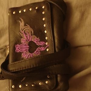 Leather crossbody bag